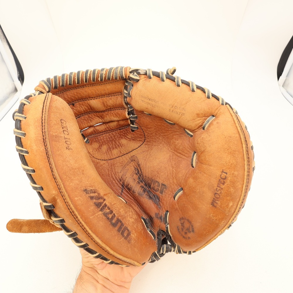 Mizuno Prospect GXC104 Youth Catchers Mitt Brown Black PowerClose Leather Glove